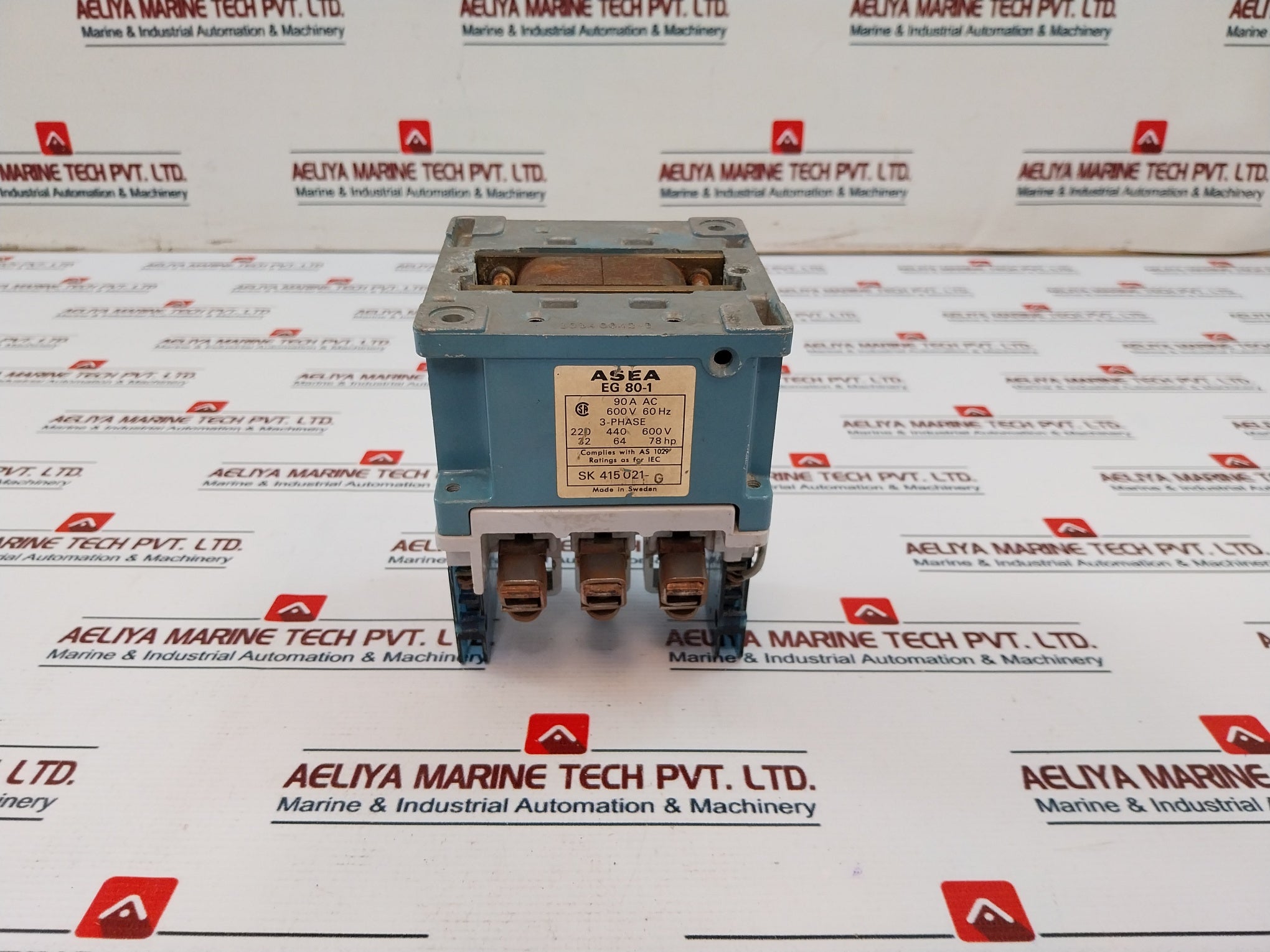 Asea EG 80-1 Contractor 90A AC 600V 60Hz