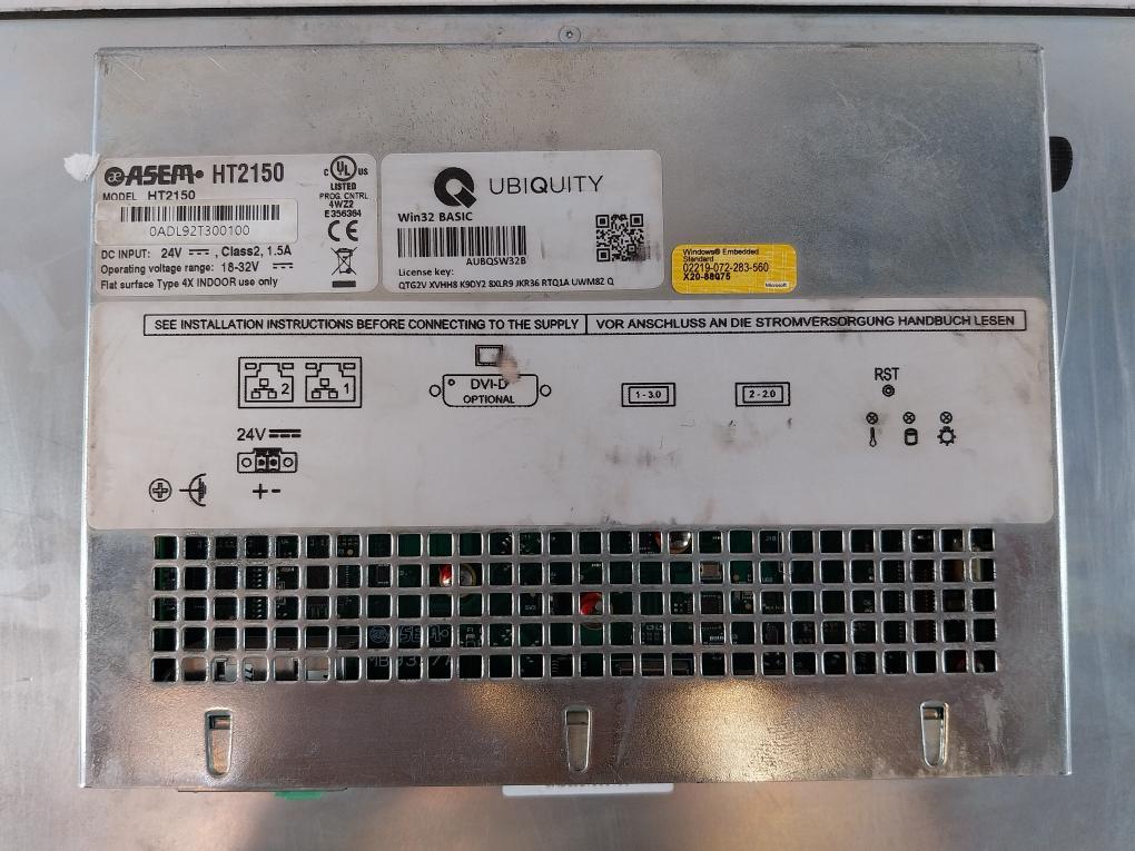 Asem Ht2150 Ipc Panel 18-32V 24V 1.5A Aubqsw32B (Touch Properly Not Working)