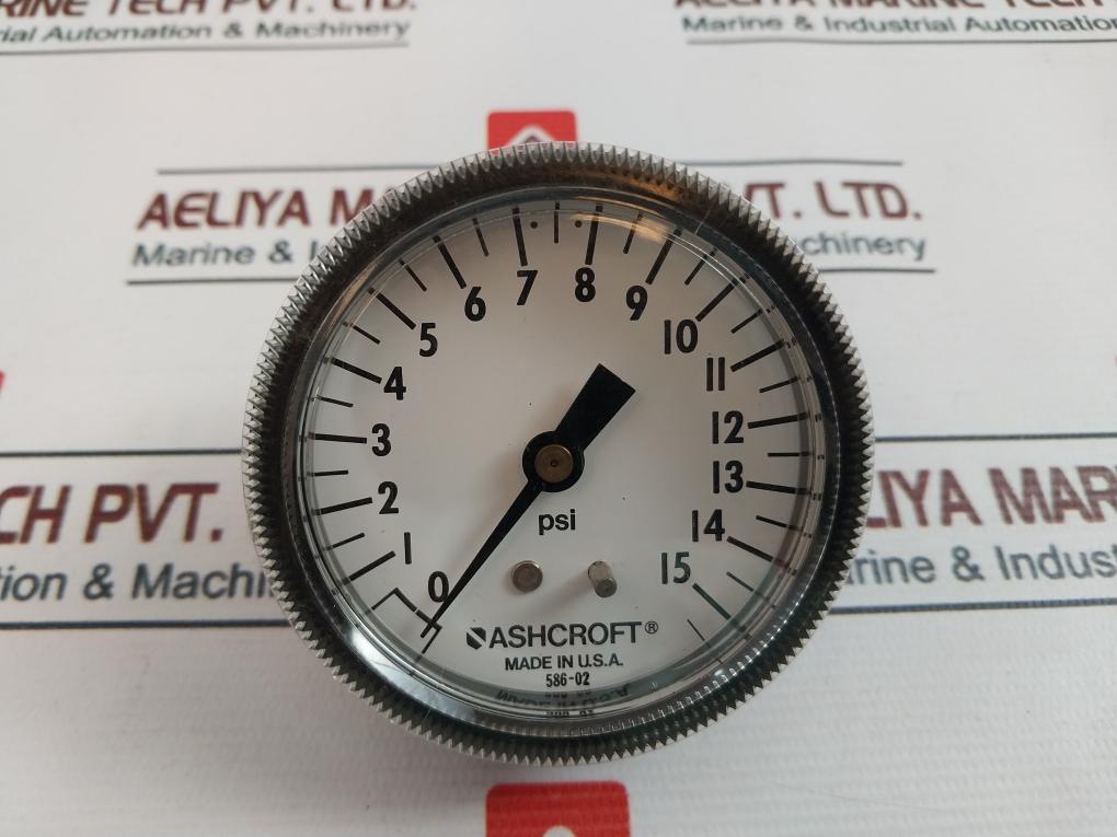 Ashcroft 0-15 Psi Pressure Gauge 25W1001Th 02B Xuc 15