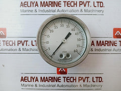 Ashcroft 0-60 Psig Aisi 316 Tube & Socket Air Pressure Gauge