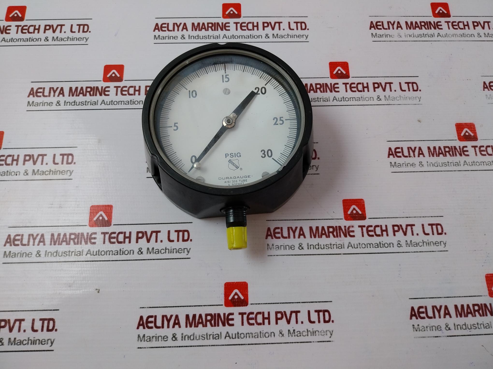 Ashcroft 1279 Duragauge Pressure Gauge Ci-6015-0017 0-30 Psig