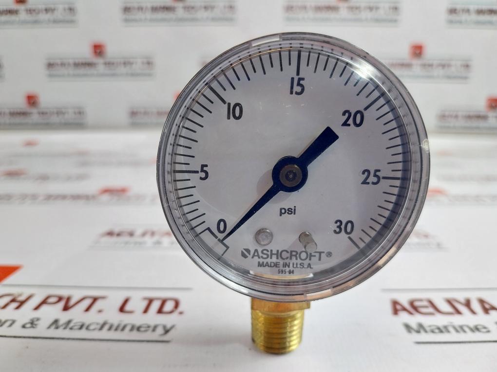 Ashcroft 20W1005Ph 02L Pressure Gauge 0-30 Psi - 2" Abs Case