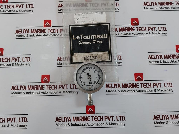 Ashcroft 238A460-02 Glycerin Filled Pressure Gauge 0-60 Psi 0-400 Kpa