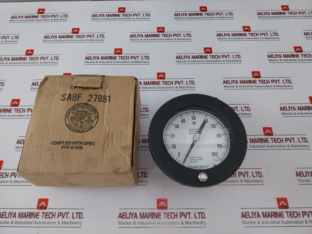 Ashcroft 238A679-01 Pressure Gauge 0-100Psi Pressure Regulator