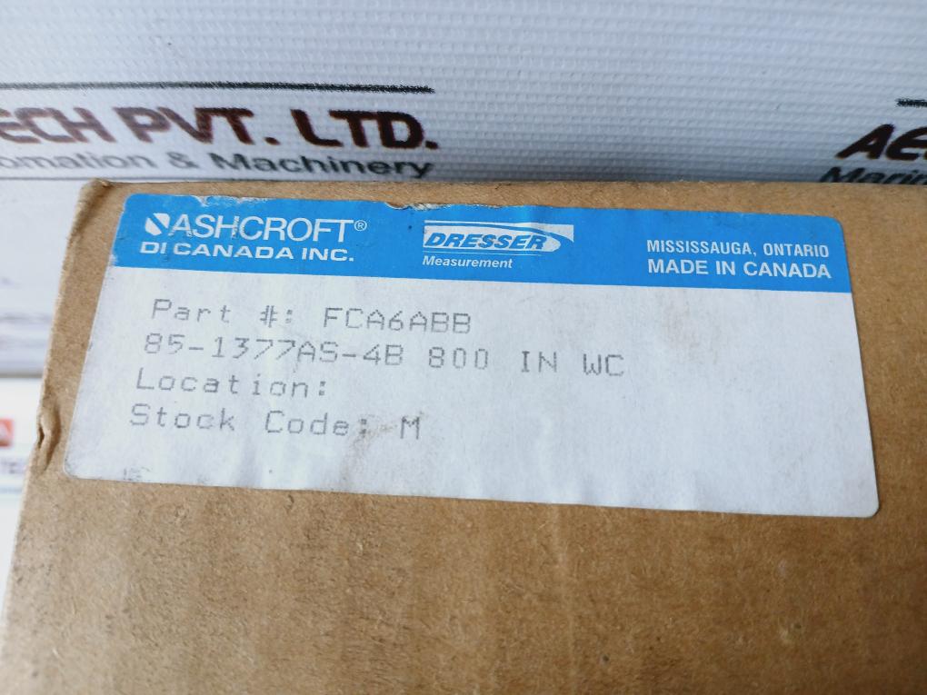 Ashcroft 250-2362b Duragauge 0-800 Fca6abb