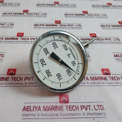 Ashcroft 50-ei-60-l-025-50/400F-xnh Bimetal Thermometer 5” 50 To 400°F