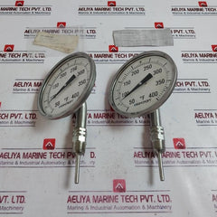 Ashcroft 50-ei-60-l-025-50/400F-xnh Bimetal Thermometer 5” 50 To 400°F
