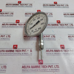 Ashcroft 50-ei-60-l-025-50/400F-xnh Bimetal Thermometer 5” 50 To 400°F