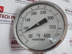 Ashcroft 50-ei-60-l-025-50/400F-xnh Bimetal Thermometer 5” 50 To 400°F