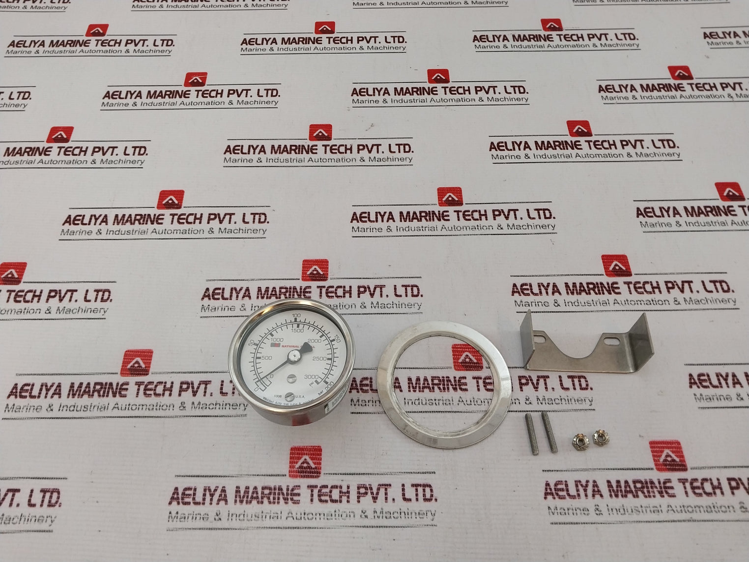 Ashcroft 63-1008-s-02B-3000#/Br-#160-03Ljllrf Pressure Gauge Kit Rev: E