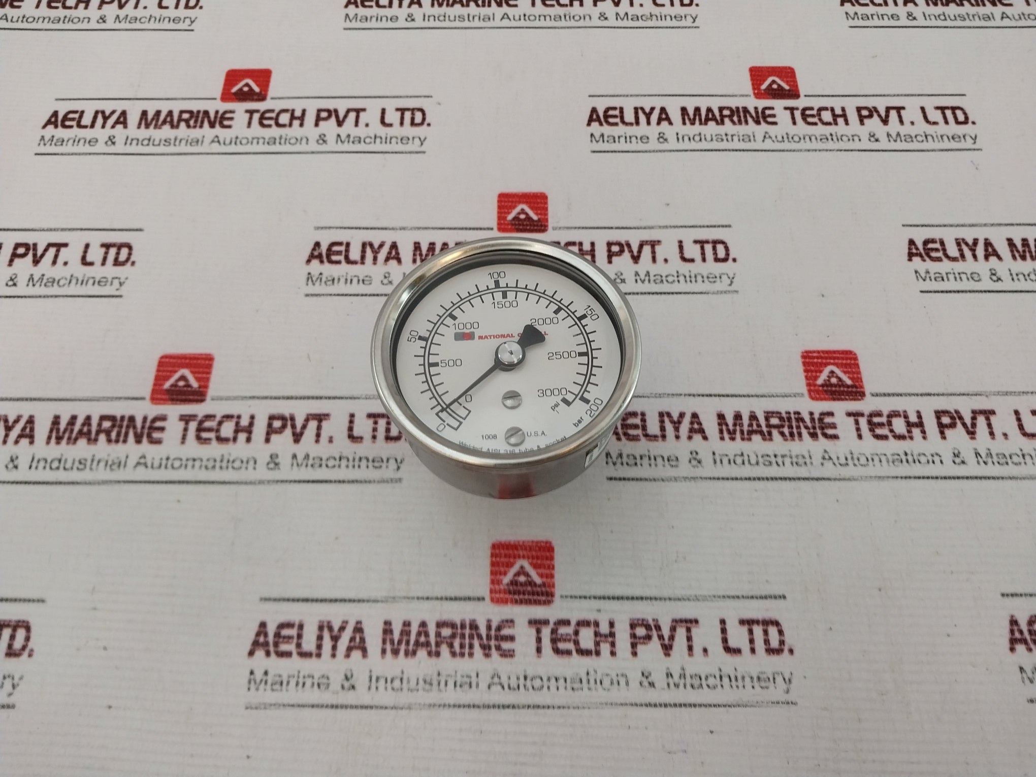 Ashcroft 63-1008-s-02B-3000#/Br-#160-03Ljllrf Pressure Gauge Kit Rev: E