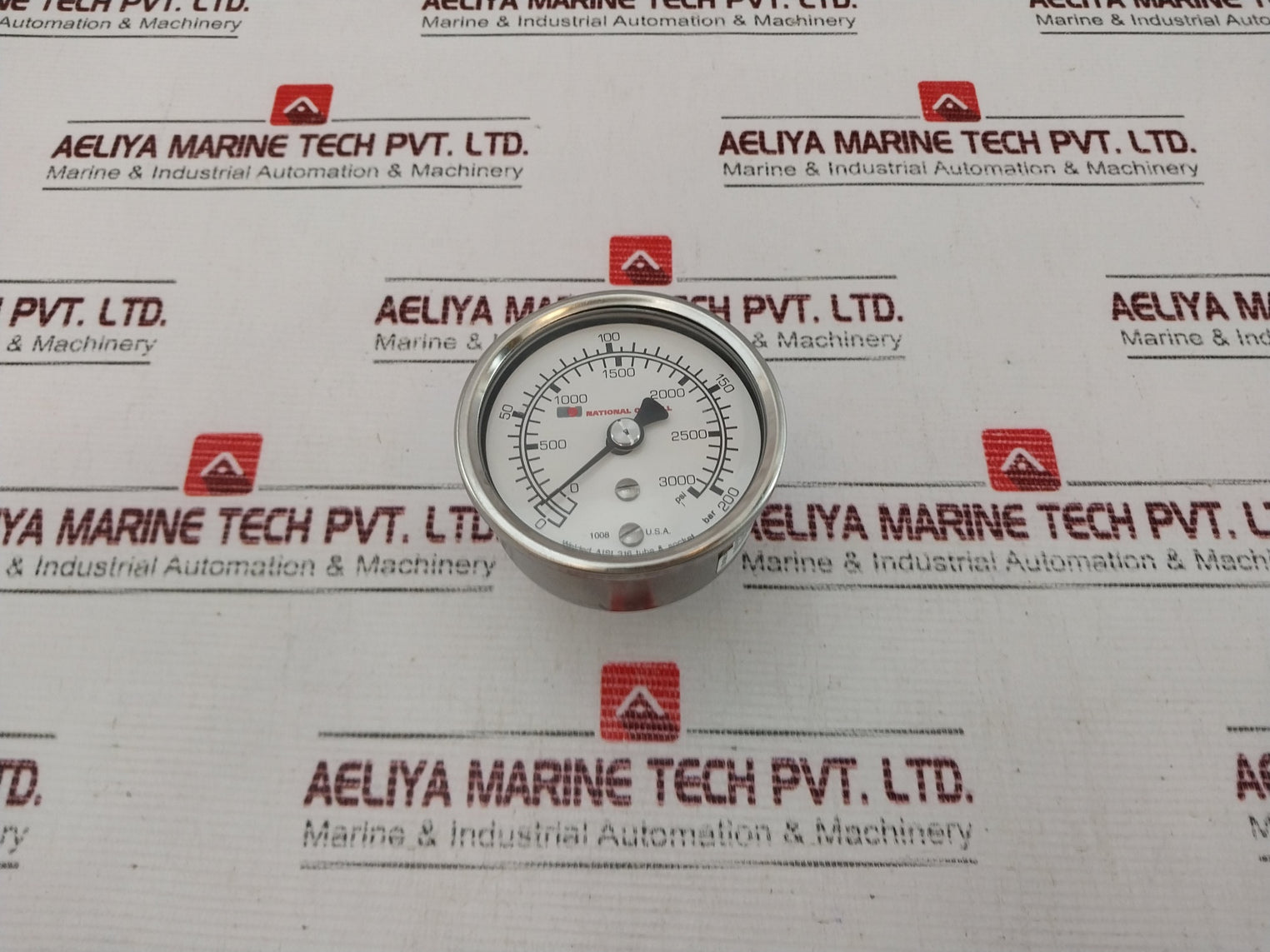Ashcroft 63-1008-s-02B-3000#/Br-#160-03Ljllrf Pressure Gauge Kit Rev: E