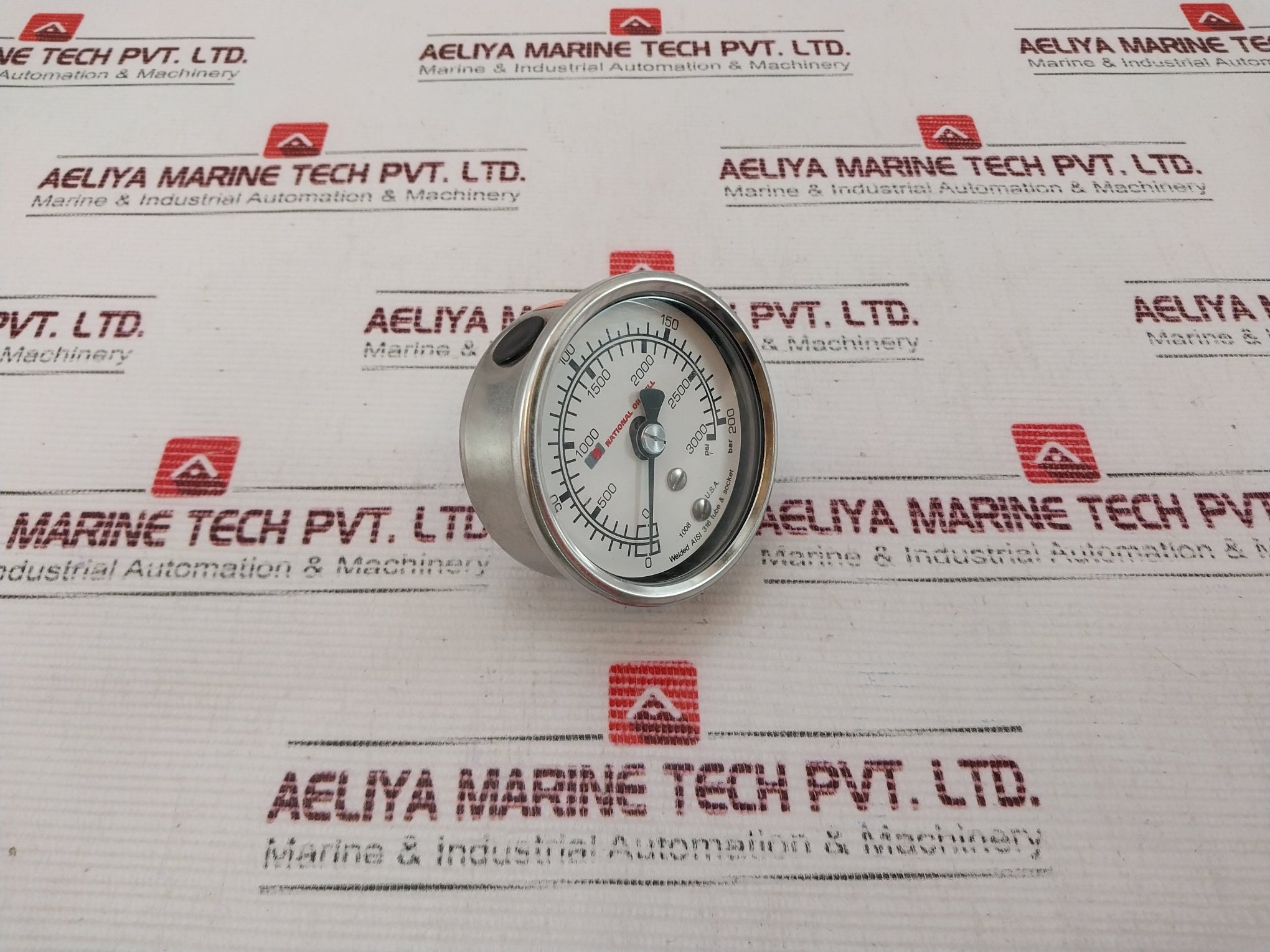 Ashcroft 63-1008-s-02B-3000#/Br-#160-03Ljllrf Pressure Gauge Kit Rev: E