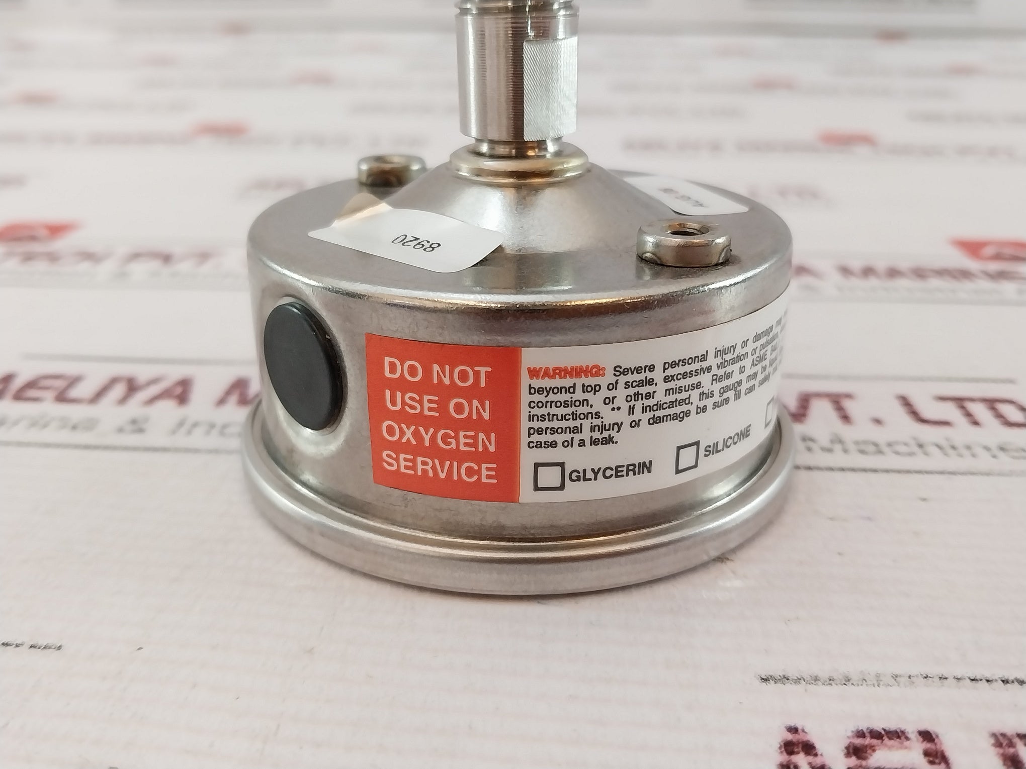 Ashcroft 63-1008-s-02B-3000#/Br-#160-03Ljllrf Pressure Gauge Kit Rev: E