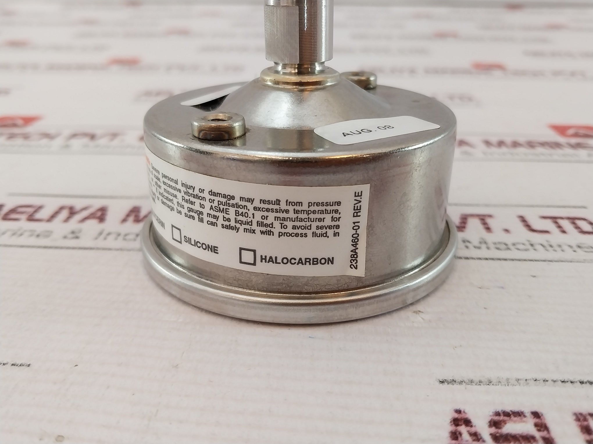 Ashcroft 63-1008-s-02B-3000#/Br-#160-03Ljllrf Pressure Gauge Kit Rev: E