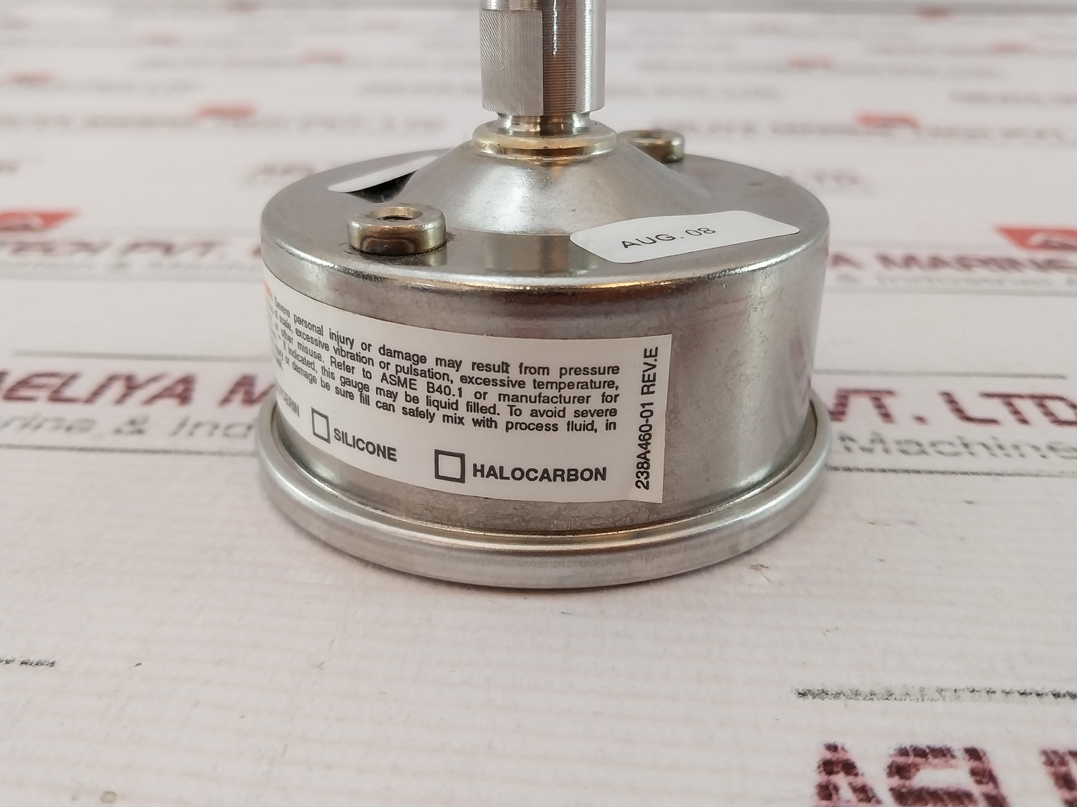 Ashcroft 63-1008-s-02B-3000#/Br-#160-03Ljllrf Pressure Gauge Kit Rev: E