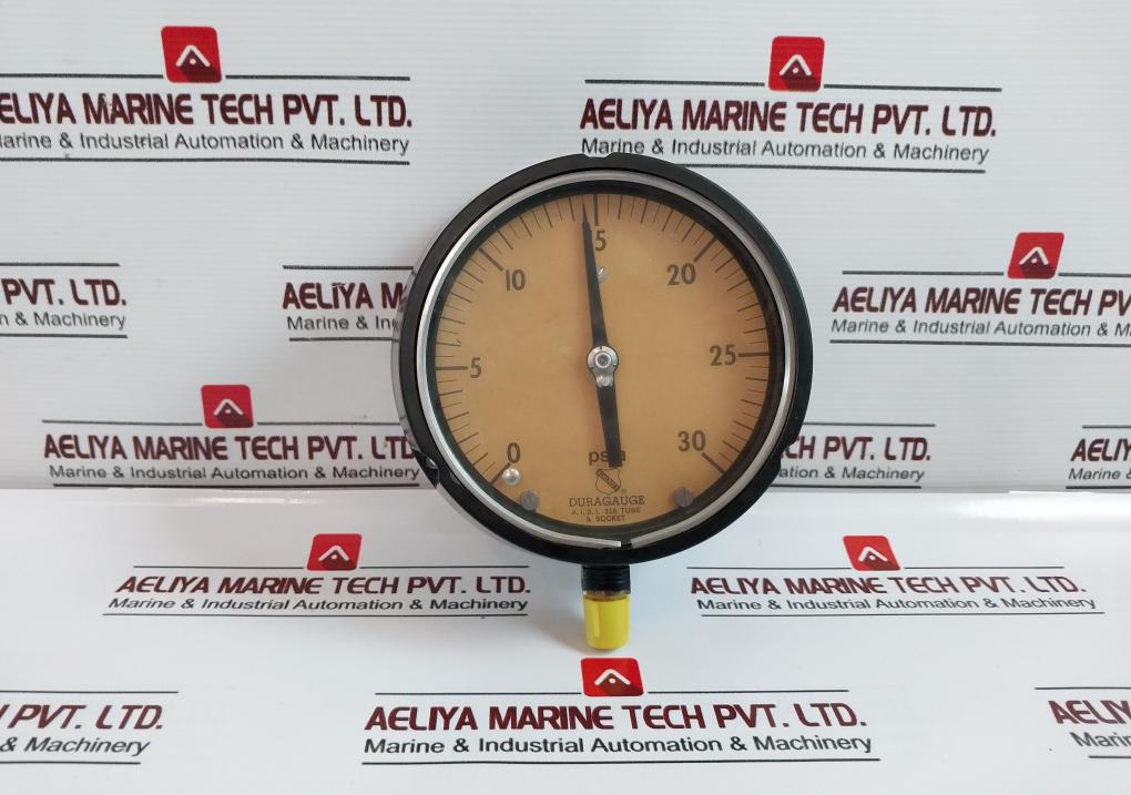 Ashcroft A.i.s.i 316  Pressure Gauge Tube Socket Range 0-30