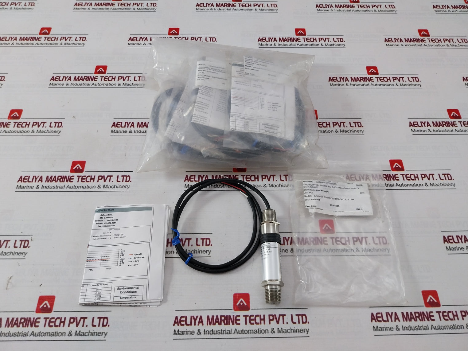Ashcroft A2Yam0442C1100 A2 Pressure Transmitter 100Psi 12-36Vdc 4-20Ma -20°C/+85°C