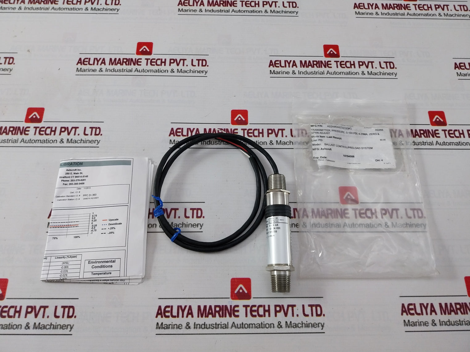 Ashcroft A2Yam0442C1100 A2 Pressure Transmitter 100Psi 12-36Vdc 4-20Ma -20°C/+85°C