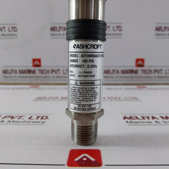 Ashcroft A2Yam0442C1100 A2 Pressure Transmitter 100Psi 12-36Vdc 4-20Ma -20°C/+85°C