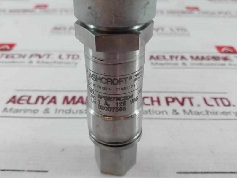 Ashcroft Apsr7Mcs04 Watertight Pressure Switch 1A 125Vac 2000 Psi Proof