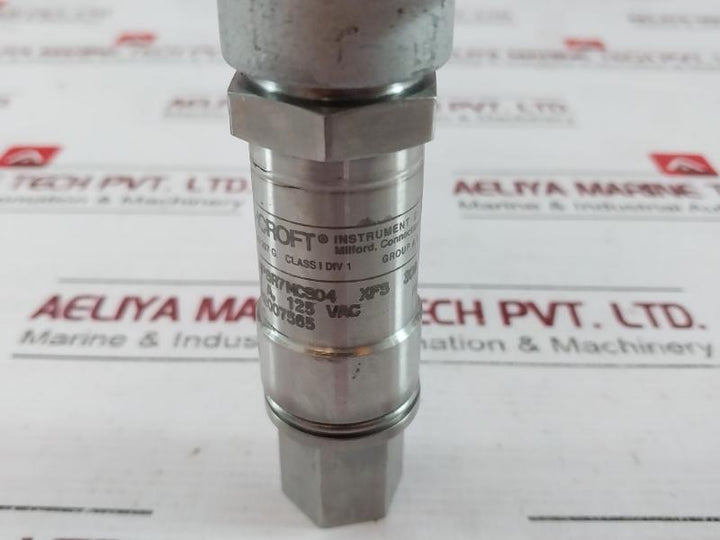 Ashcroft Apsr7Mcs04 Watertight Pressure Switch 1A 125Vac 2000 Psi Proof