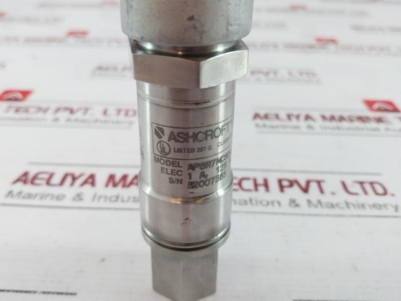 Ashcroft Apsr7Mcs04 Watertight Pressure Switch 1A 125Vac 2000 Psi Proof