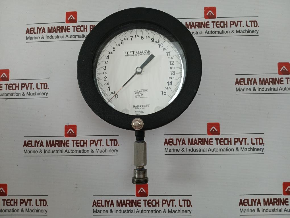 Ashcroft Q-8631 Test Pressure Gauge 0 To 15