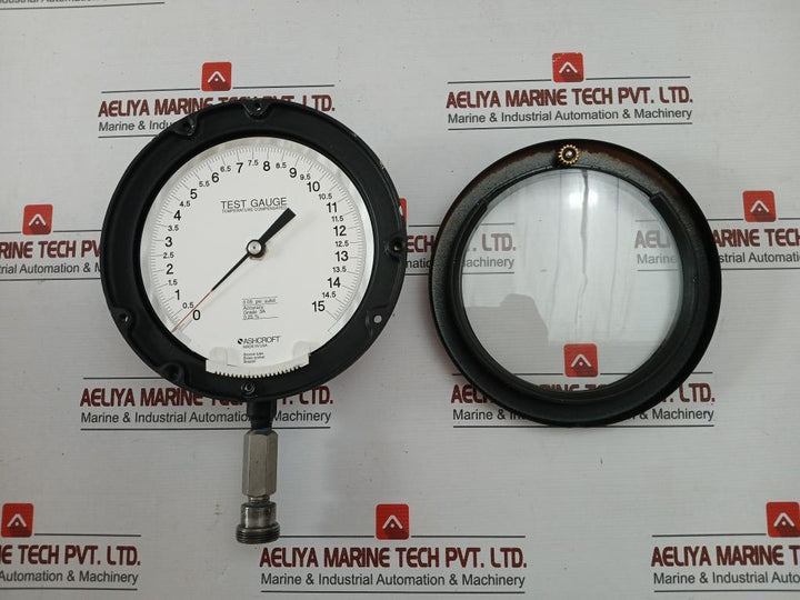 Ashcroft Q-8631 Test Pressure Gauge 0 To 15
