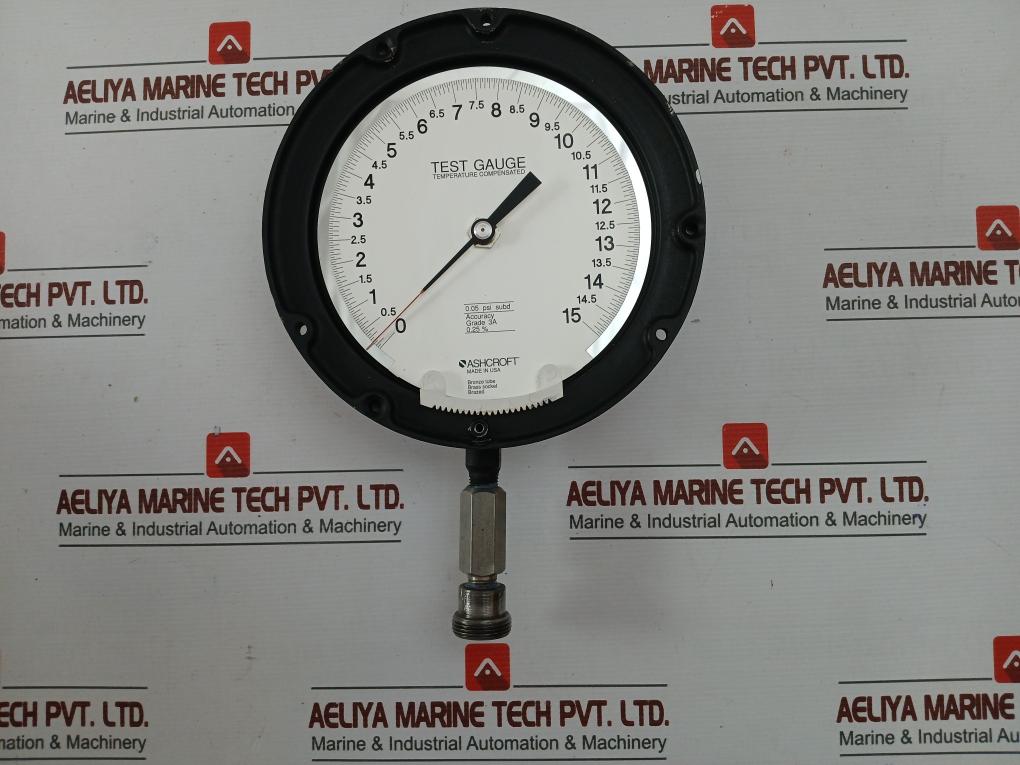 Ashcroft Q-8631 Test Pressure Gauge 0 To 15