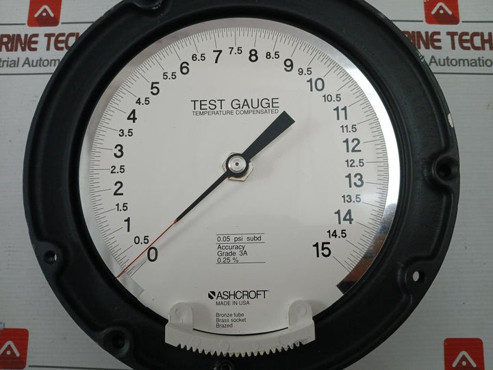 Ashcroft Q-8631 Test Pressure Gauge 0 To 15