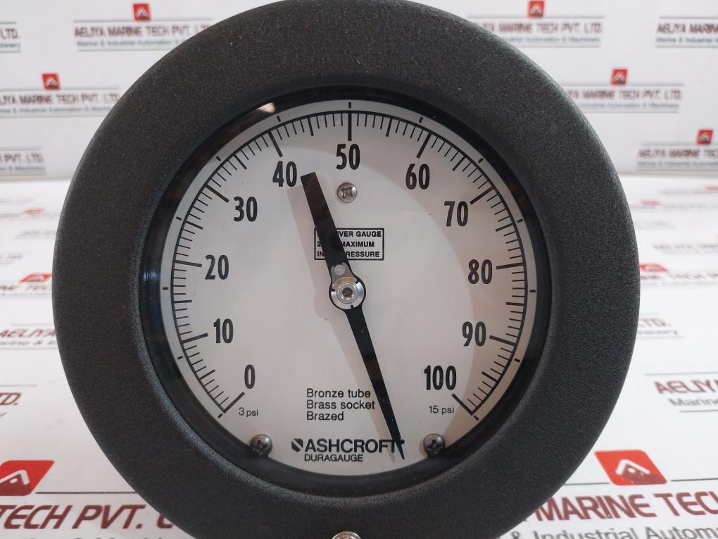 Ashcroft Receiver Gauge 25 Psi Max