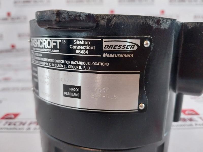 Ashcroft T761T05030-xfs Temperature Switch, 75-205°F, 15A 238A380-01