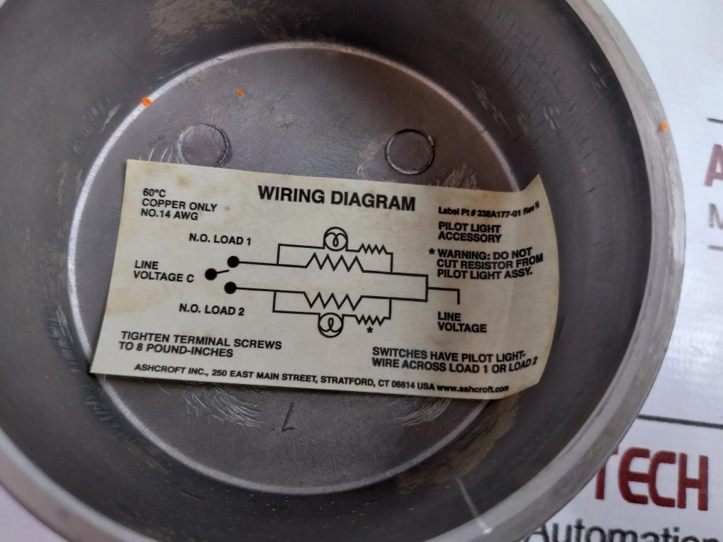 Ashcroft T761T05030 Xc4Fs Temp. Switch