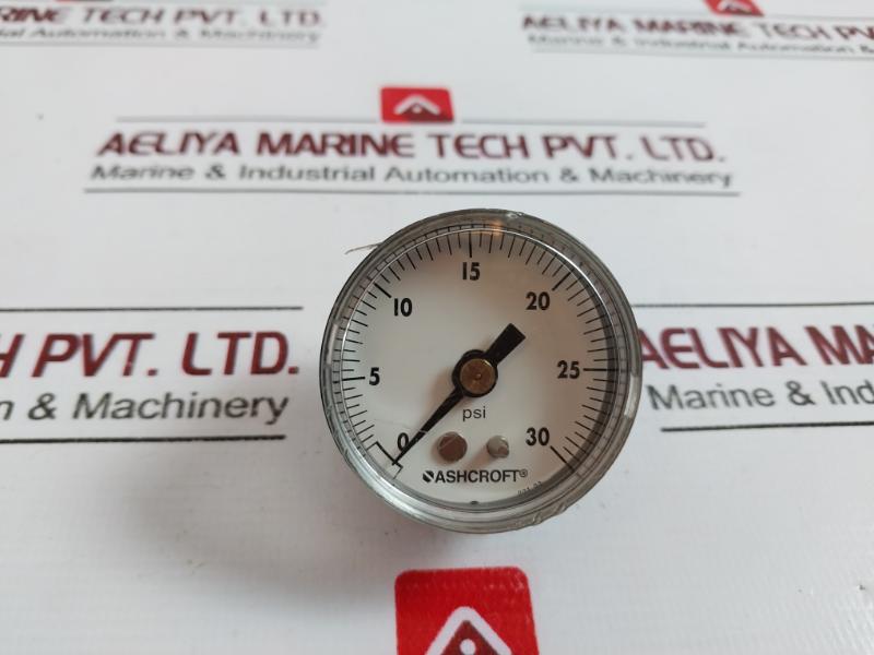 Ashcroft Pressure Gauge 0-30 Psi