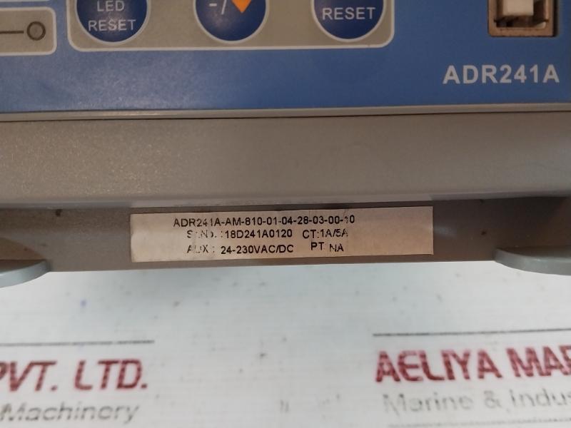 Ashida Adr241A Oc/Ef Feeder Protection Relay 24-230Vac/Dc 1A/5A