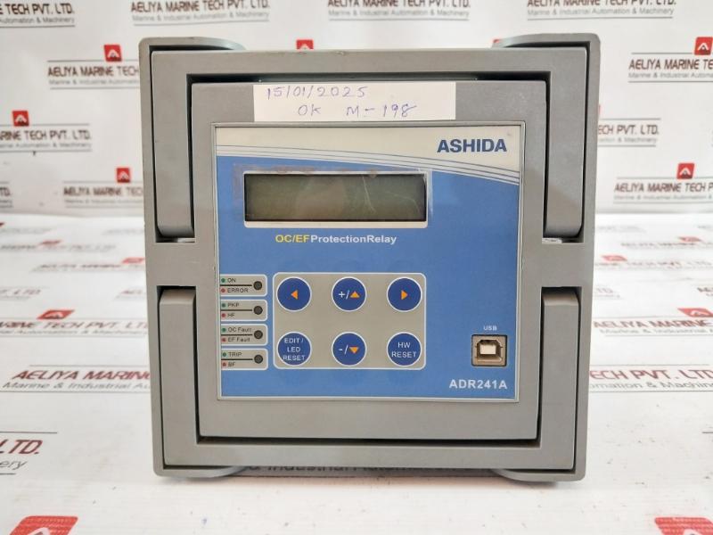 Ashida Adr241A Oc/Ef Feeder Protection Relay 24-230Vac/Dc 1A/5A