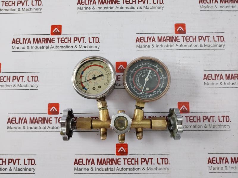 Asian First Cnp Pressure Gauge R-22 R-134A R-404A 0 To 500 Psi