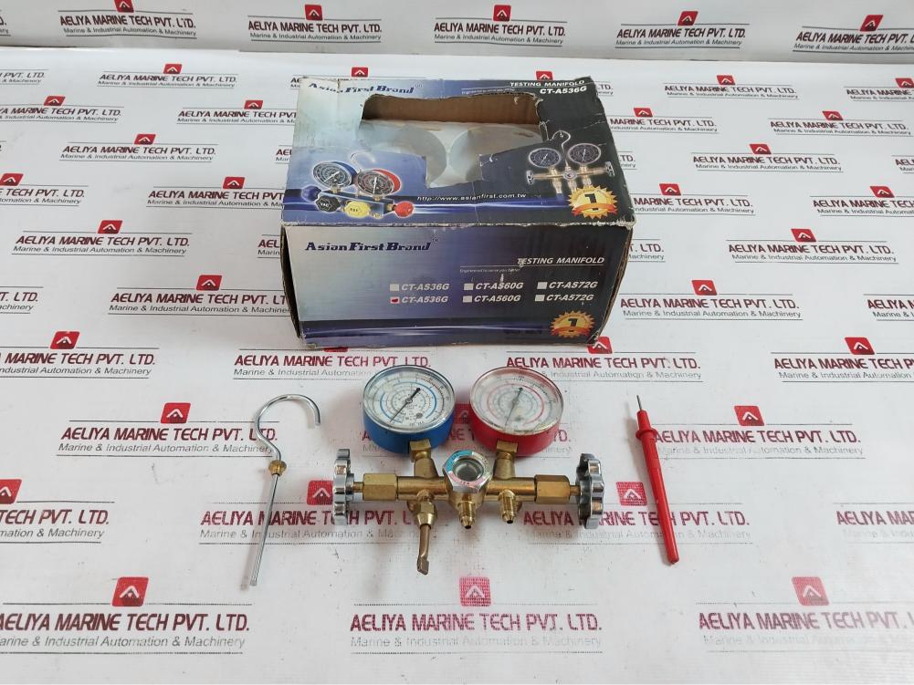 Asian First Ct-a536g Brass Manifold Gauge Set