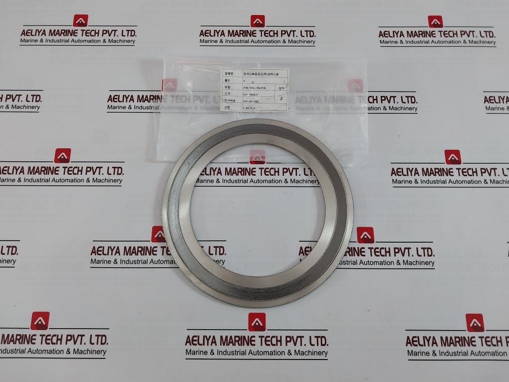 Asme B16.20 Spiral Wound Gasket Wj 150# 6" Sup-24-p-085, 316L/316L+Fg/316L