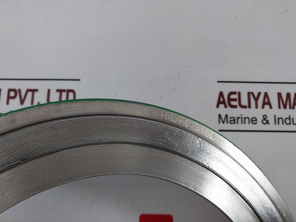 Asme B16.20 Spiral Wound Gasket Wj 150# 6" Sup-24-p-085, 316L/316L+Fg/316L