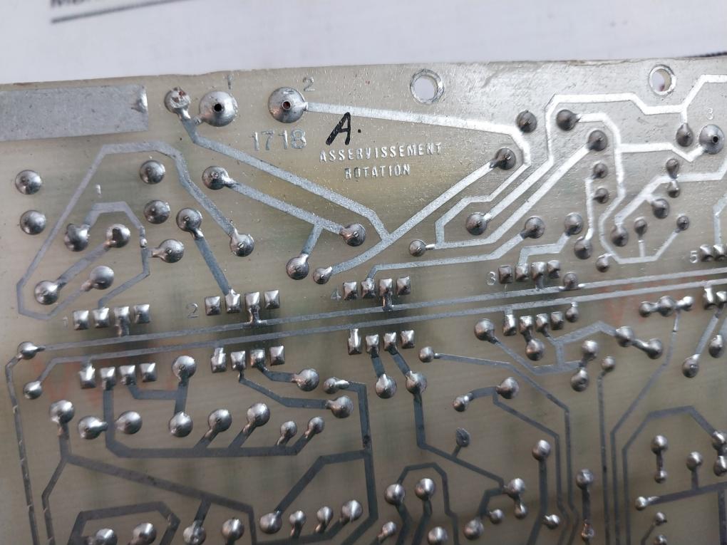 Asservissement Rotation 1718A Printed Circuit Board