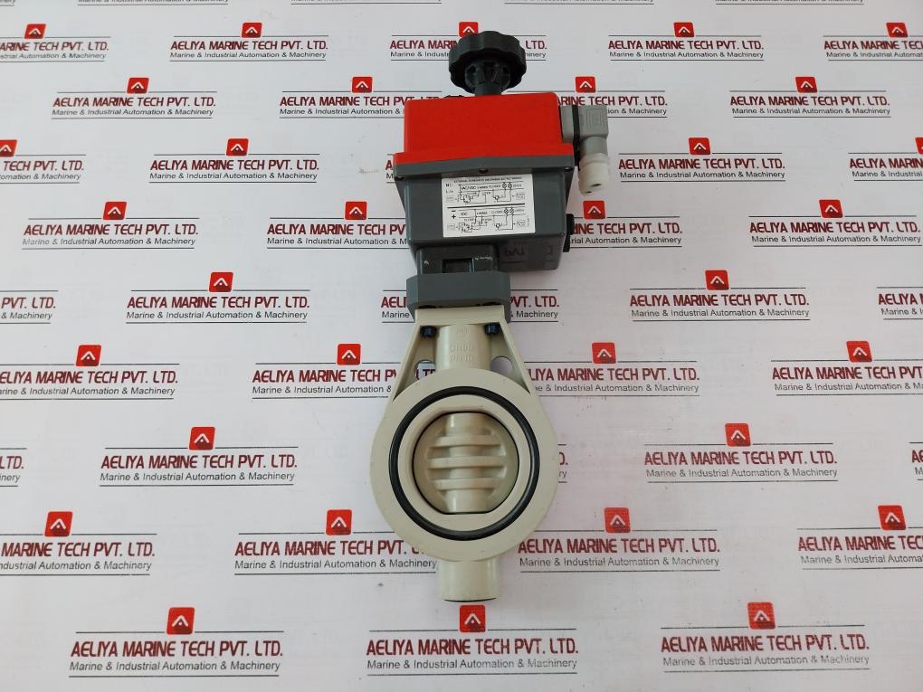J+J L55 Z V1 Butterfly Valve W/ Electrical Valve Actuator 12-48V K210
