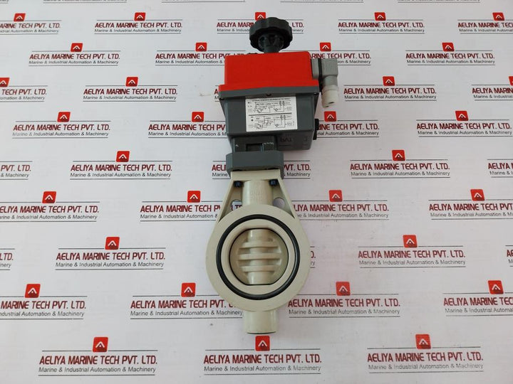 J+J L55 Z V1 Butterfly Valve W/ Electrical Valve Actuator 12-48V K210
