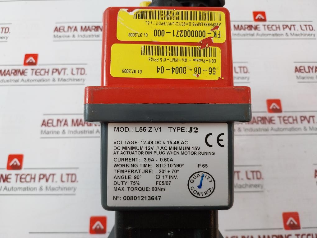 Asv Stubbe L55 Z V1 Butterfly Valve W/ Electrical Valve Actuator 12-48V K210