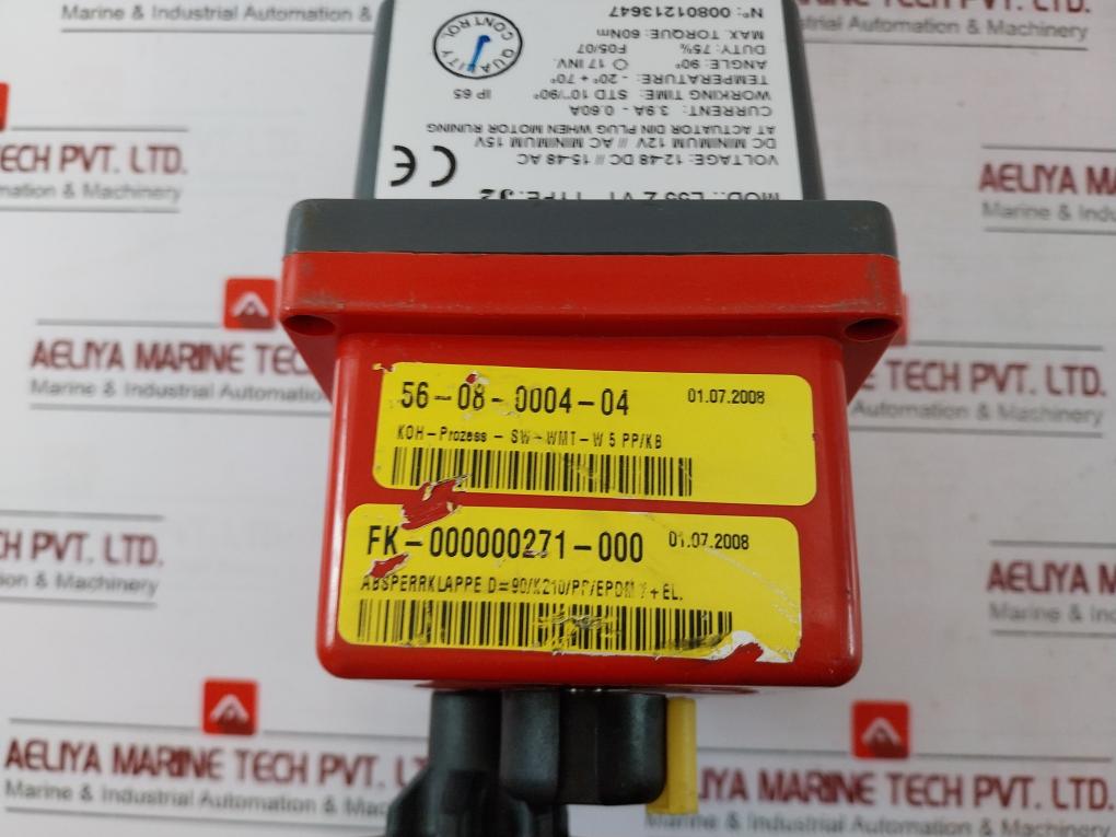 J+J L55 Z V1 Butterfly Valve W/ Electrical Valve Actuator 12-48V K210