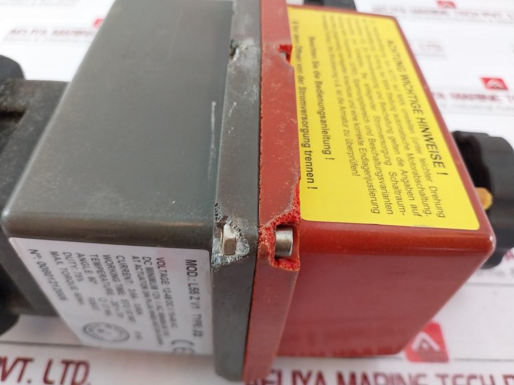 J+J L55 Z V1 Butterfly W/ Electrical Valve Actuator 3.9A – 0.60A