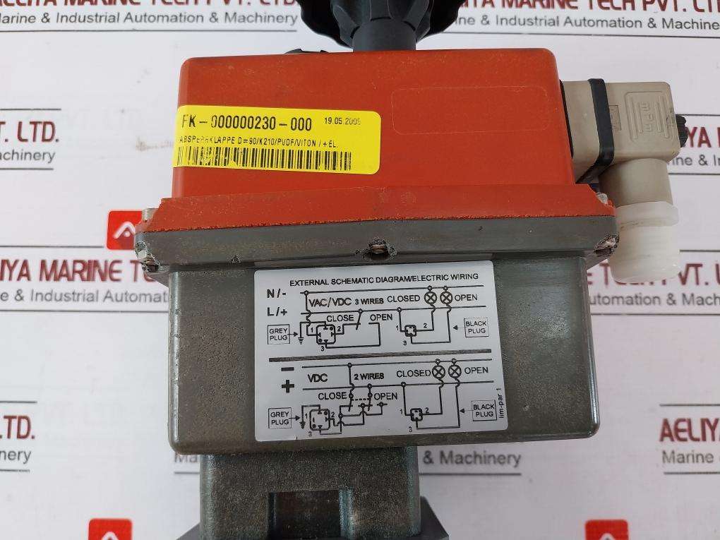 Asv Stubbe L55 Z V1 Butterfly W/ Electrical Valve Actuator 3.9A – 0.60A