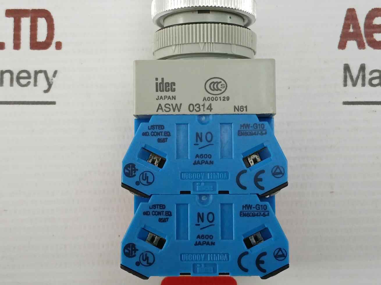 Asw 0314 Selector Switch 600V 10A Brand Idec