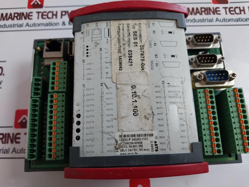 Asys Cedio-p 24/24/2-1131 Plc I/o Controller 60.001.382 Ses 01